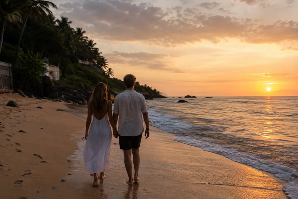 Bali ferie for par romantisk solnedgang strand villa 2026