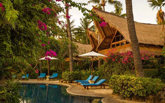 Trehytte layout på hotell i jungelen