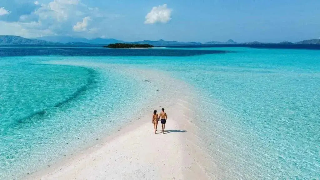 Taka Makassar en sandbank 