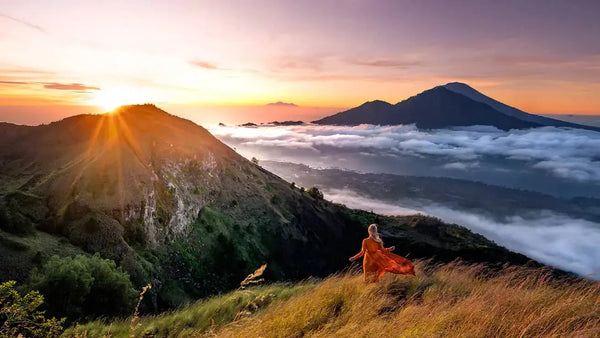 Mt. Batur soloppgang