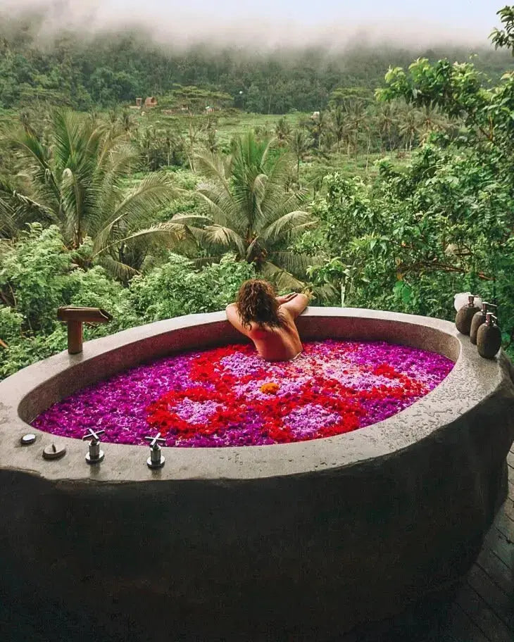 Blomster spa i Ubud jungelen